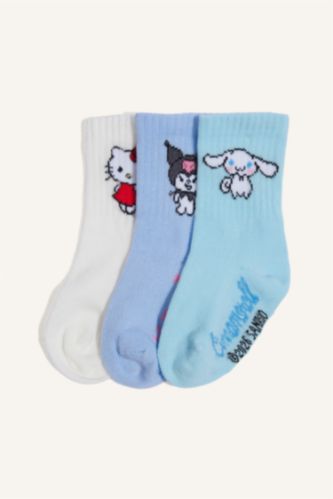 Kız Bebek Karma Hello Kitty 3'lü Uzun Çorap Kız Bebek