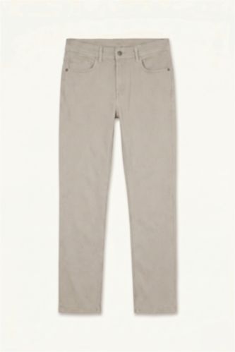 Men Light Khaki Tapered Fit Trousers