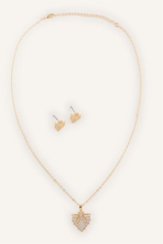 Kadın Altın Kadın 2'li Takı Seti