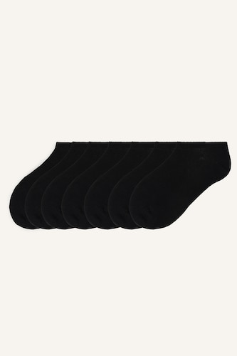 Men Black 7 piece Step Socks