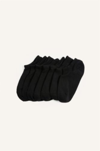 Women Black 7 piece Step Socks