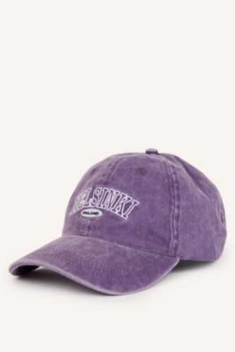 Men Purple Man Cotton Embroidered Hat