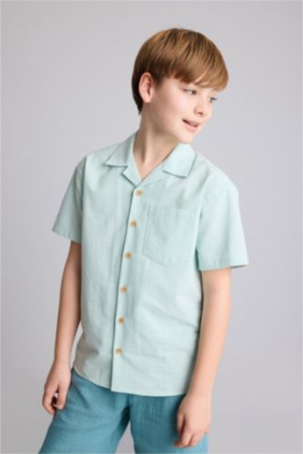 Young Boys - Teen Boys Mint Regular Fit Short Sleeve Shirt