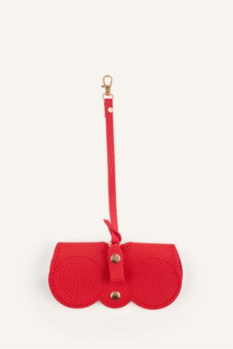 Women Red Sunglasses Case