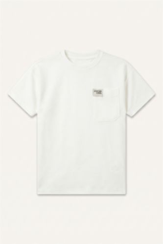 Baby Boys Ecru Regular Fit Short Sleeve T-Shirt