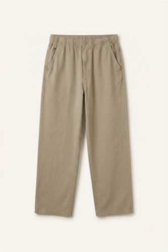 Men Light Brown Baggy Fit Trousers