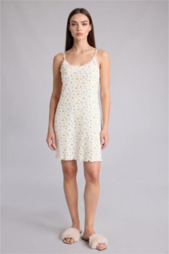 Woman Ecru Knitted Dress