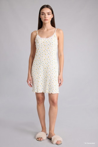 Regular Fit Crew Neck Knitted Dress