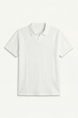 MAN Ecru Regular Fit Short Sleeve Polo T-Shirt