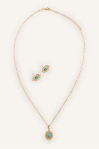 Kadın Altın Kadın 2'li Takı Seti