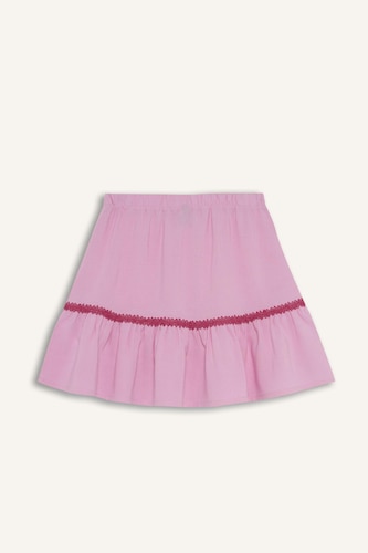 Girl Linen Look Regular Fit Skirt
