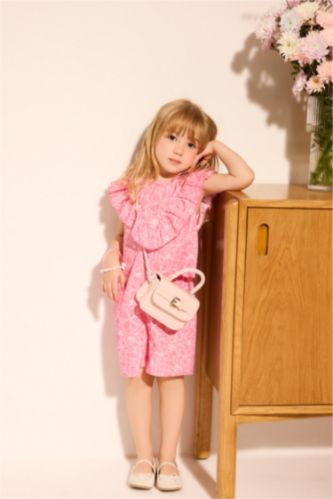 BABY GIRL Pink جمبسوت كتان