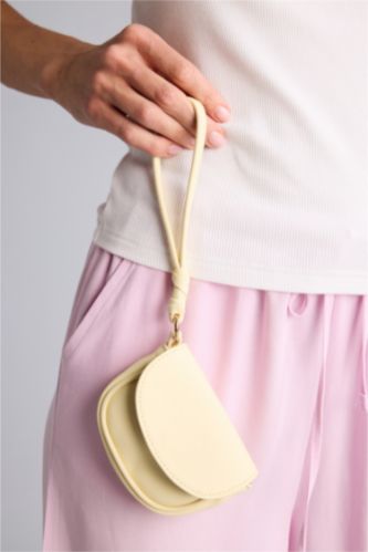 Kadın Açık Sarı Kadın Bozuk Para Çantası