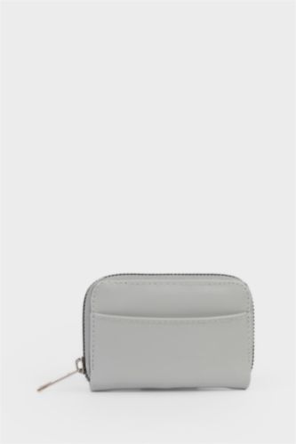 Kadın Açık Gri Kadın Bozuk Para Çantası