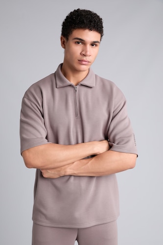 Мужчины Серый Футболка поло Boxy Fit