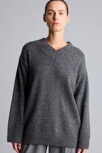 WOMAN Anthracite Melange Relax Fit Knitwear Tunic