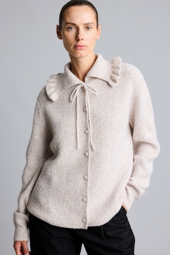 Relaxed Fit Wool Blend Knitted Tunic