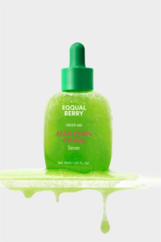 Kadın Yeşil Eqqualberry Aloe PDRN Calming Serum Cilt Bariyerini Destekleyici Kuruluk Kaynaklı Kızarıklık ve Stres Karşıtı Aloe PDRN Serum 30ml