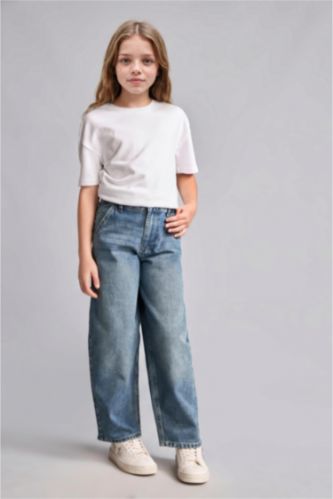 Young Girls - Teen Girls Blue Baggy Fit Jeans