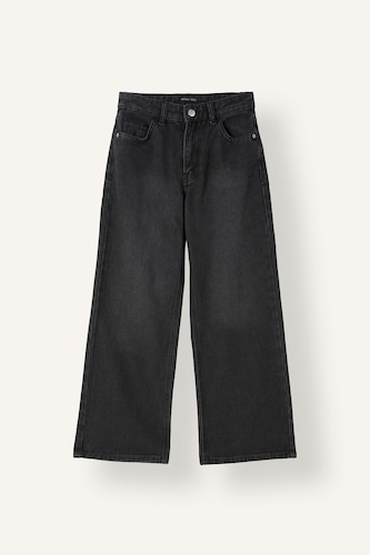 Kız Çocuk - Genç Kız Antrasit Straight Fit Jean Pantolon Kız Çocuk