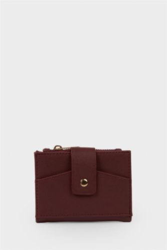 Kadın Bordo Kadın Suni Deri Cüzdan