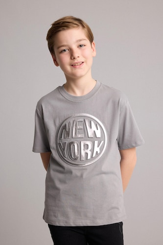 Young Boys - Teen Boys Grey Short Sleeve T-Shirt