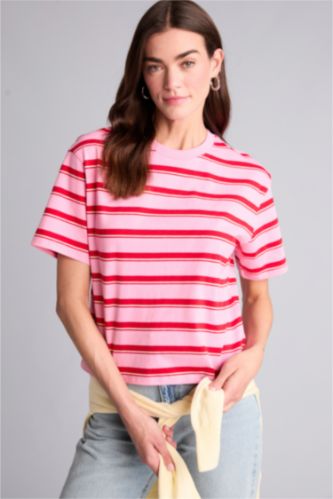 Woman Pink Woman Short Sleeve T-Shirt