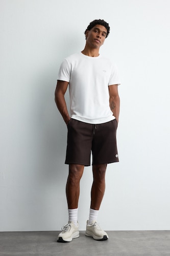 Man Brown Standard Fit Shorts