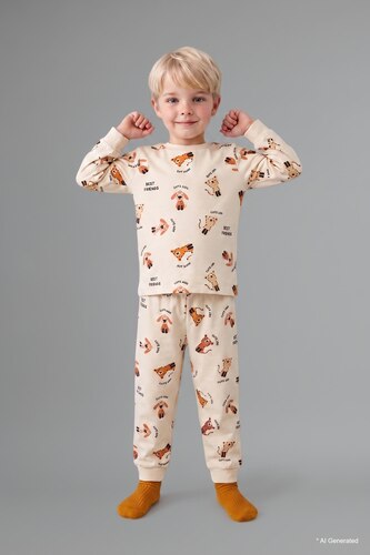 BABY BOY Stone Baby Boy 2 Piece Pyjama Set