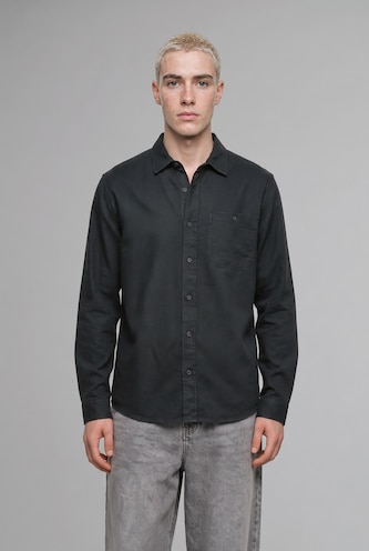 Regular Fit Woven Long Sleeve Shirt