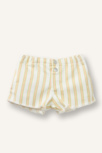 %100 Pamuk Gabardin Şort Kız Bebek