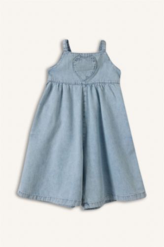 Kız Bebek Açık Mavi Jean Tulum Kız Bebek