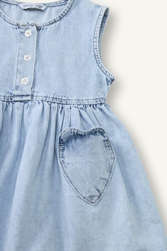 Baby Girl Sleeveless Denim Dress