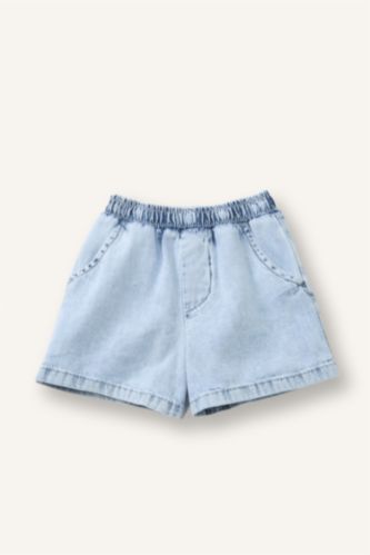 Kız Bebek Açık Mavi Jean Şort Kız Bebek