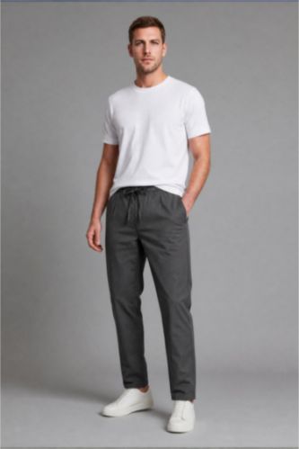 Erkek Antrasit Relaxed Fit Pantolon