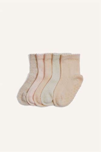 Baby Girls Beige Baby Girl 5 Piece Long sock