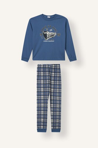 Boy Regular Fit Printed Pyjama Set