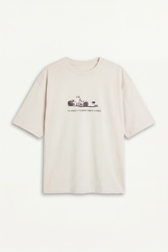 Hesketh Racing Boxy Fit Back Print Short Sleeve T-Shirt