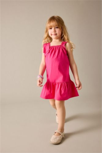 BÉBÉ FILLE Rose Robe en popeline à bretelles pour bébé fille
