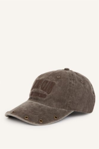 Women Dark Brown Woman Denim Hat