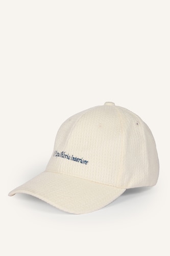 Women Beige Woman Embroidered Hat