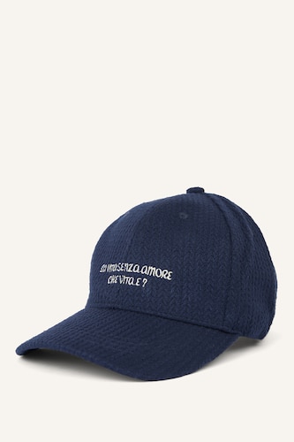 Women NAVY Woman Embroidered Hat