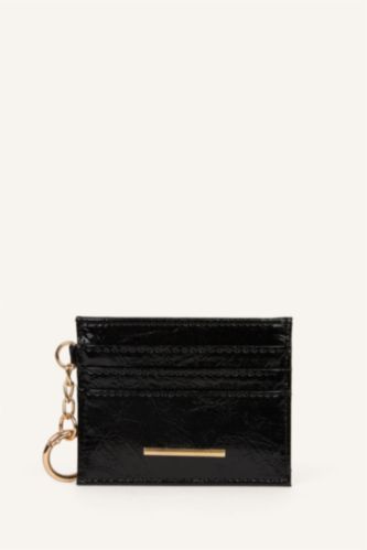 Kadın Siyah Kadın Suni Deri Kartlık