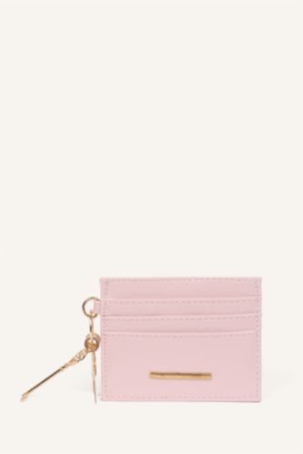 Kadın Pudra Pembe Kadın Suni Deri Kartlık