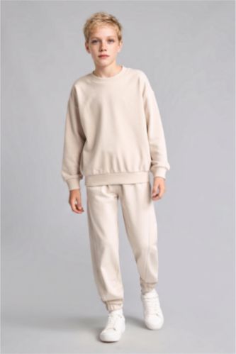 Young Boys - Teen Boys Beige Oversize Fit Trousers