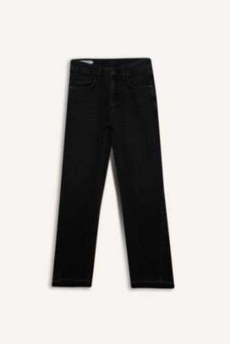 Erkek Siyah Flare Fıt Pantolon