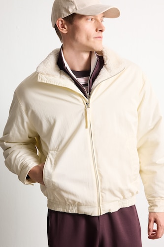 Regular Fit Peluş Dik Yaka Mont
