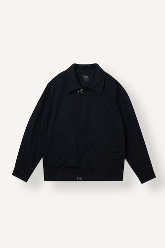 100% Cotton Regular Fit Shirt Collar Long Sleeve Zip-Up Jacket