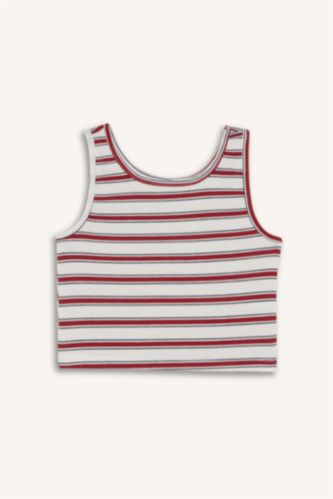 Kız Çocuk - Genç Kız Kırmızı Çizgili Atlet Kız Çocuk