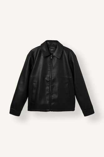 Regular Fit Polo Collar Zip-Up Jacket